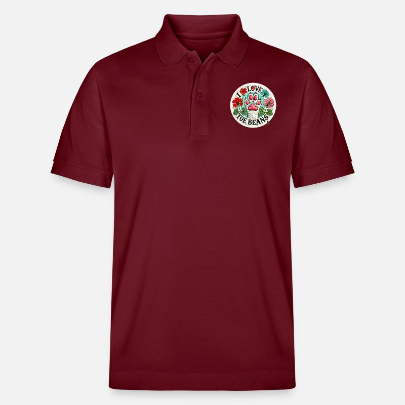 J’adore les haricots - Polo PREPSTER bio Stanley/Stella Unisexe - bordeaux