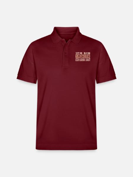 Ich bin Goldschmied - Stanley/Stella Unisex Bio-Poloshirt PREPSTER - Burgunderrot