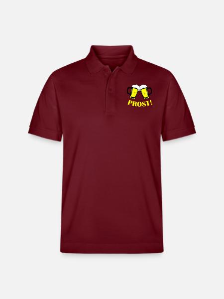 bier prost - Stanley/Stella Unisex Bio-Poloshirt PREPSTER - Burgunderrot