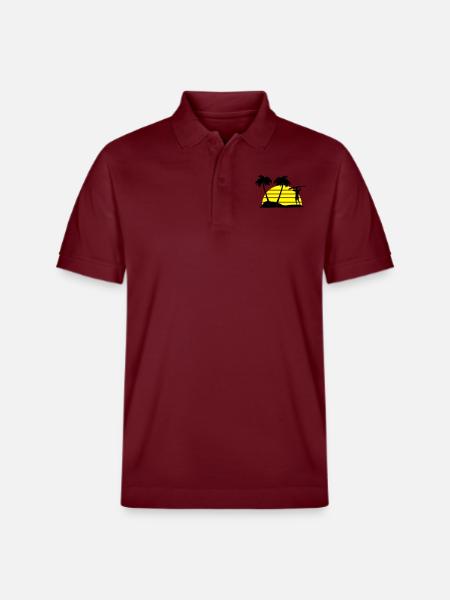 surfing - Stanley/Stella Unisex Bio-Poloshirt PREPSTER - Burgunderrot