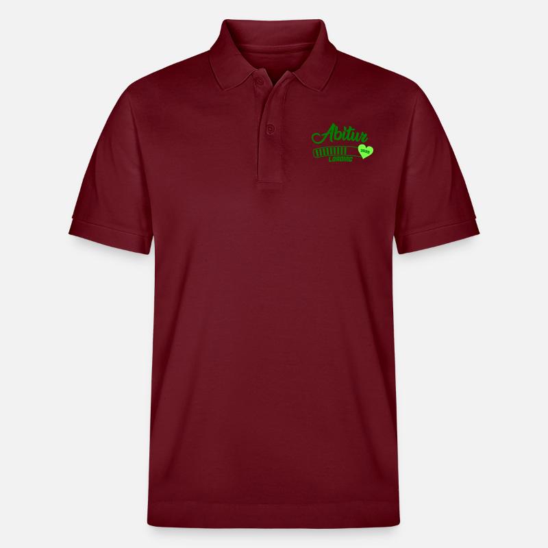 Abitur Loading 2025 - Stanley/Stella Unisex Bio-Poloshirt PREPSTER - Burgunderrot