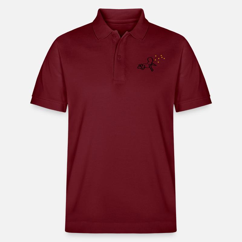 ReNaissance bébé noir Phoenix jaune - Polo PREPSTER bio Stanley/Stella Unisexe - bordeaux