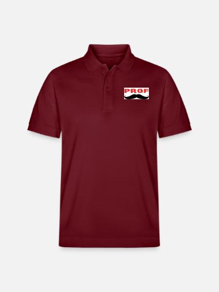 PROF - Polo PREPSTER bio Stanley/Stella Unisexe - bordeaux