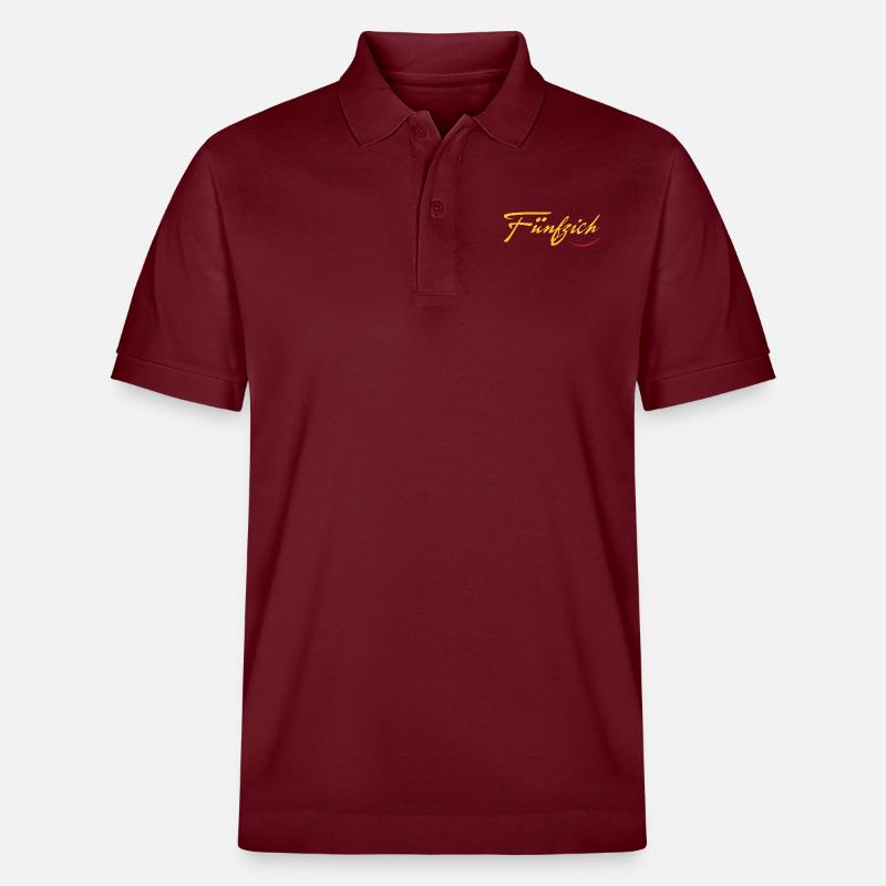 fünfzig - Stanley/Stella Unisex Bio-Poloshirt PREPSTER - Burgunderrot