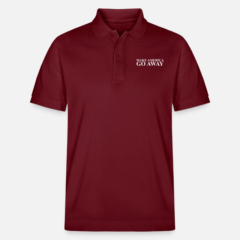 Lass Amerika verschwinden - Stanley/Stella Unisex Bio-Poloshirt PREPSTER - Burgunderrot