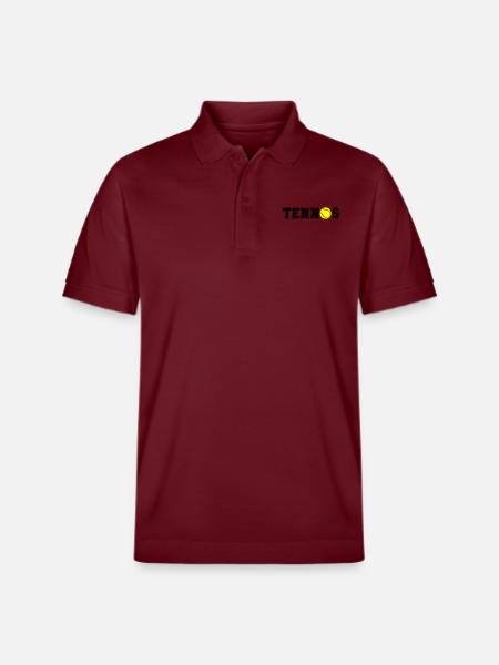 tennis - Stanley/Stella Unisex Bio-Poloshirt PREPSTER - Burgunderrot