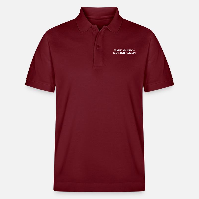 Make America Gaslight Again - Stanley/Stella Unisex Bio-Poloshirt PREPSTER - Burgunderrot