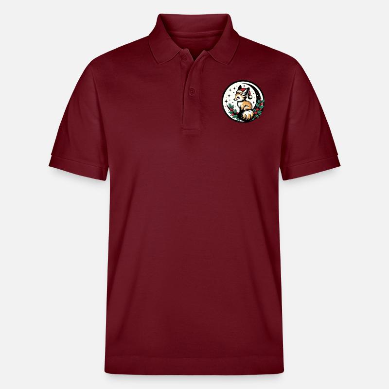 Renard de Noël - Polo PREPSTER bio Stanley/Stella Unisexe - bordeaux
