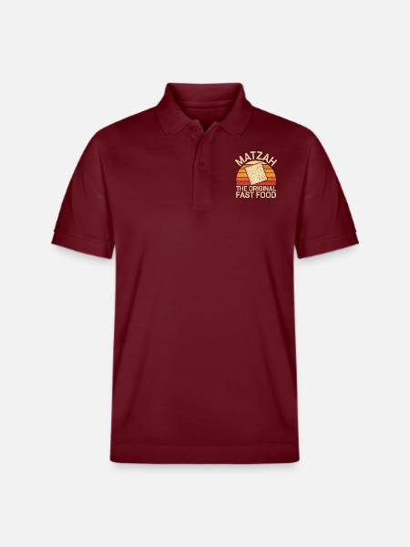 Kosher enjoyment in style - Stanley/Stella Unisex Organic Polo Shirt PREPSTER - burgundy