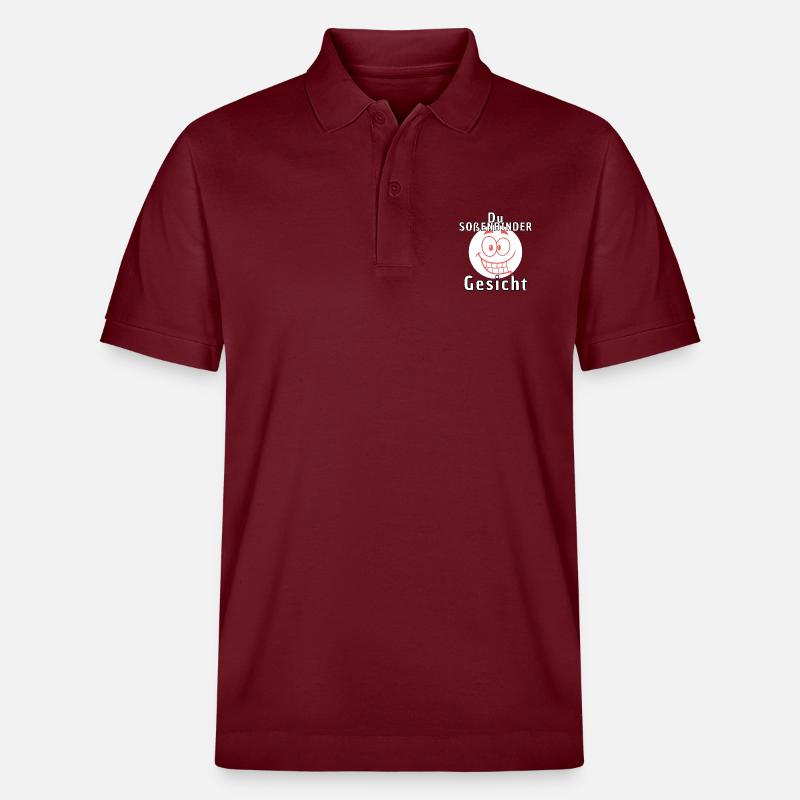 Du Soßenbindergesicht - Stanley/Stella Unisex Bio-Poloshirt PREPSTER - Burgunderrot
