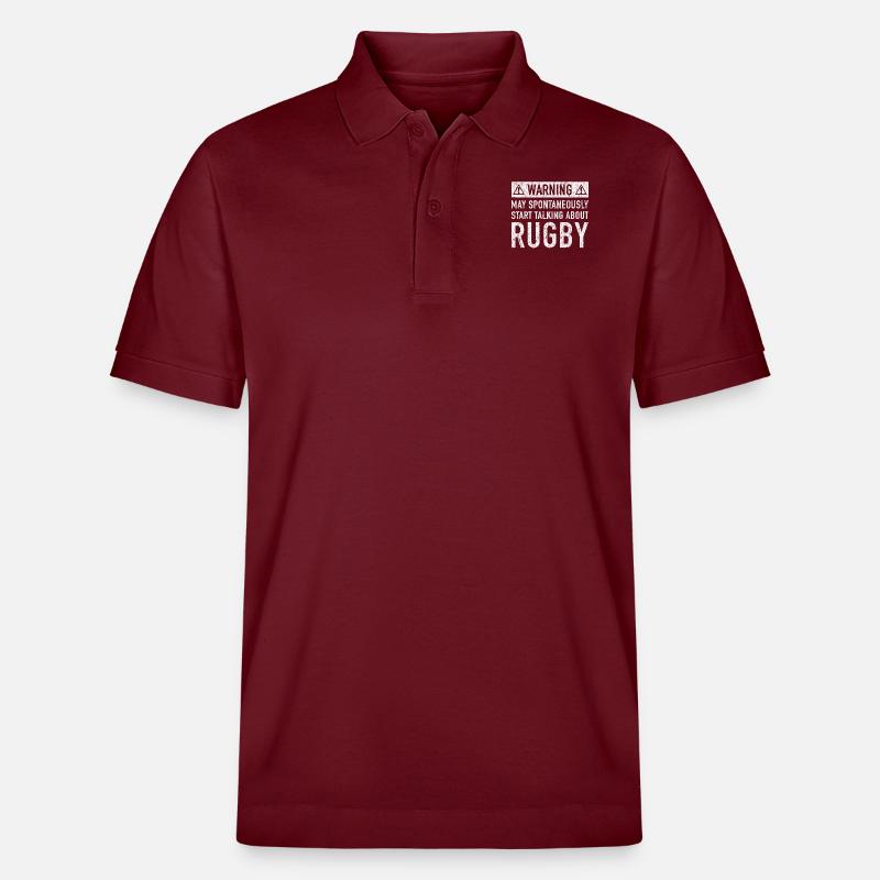 Original-Rugby-Geschenk - Stanley/Stella Unisex Bio-Poloshirt PREPSTER - Burgunderrot