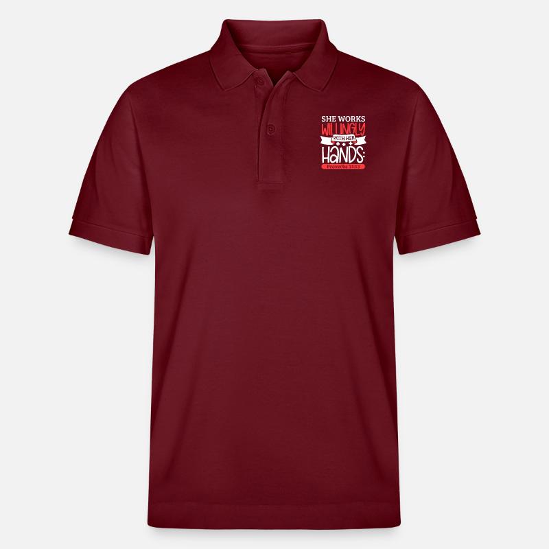 Infirmière Infirmière Clinique Paramédicale - Polo PREPSTER bio Stanley/Stella Unisexe - bordeaux