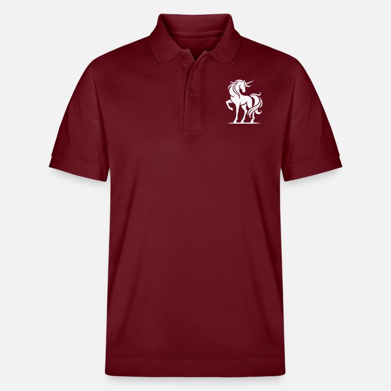 einhorn - Stanley/Stella Unisex Bio-Poloshirt PREPSTER - Burgunderrot
