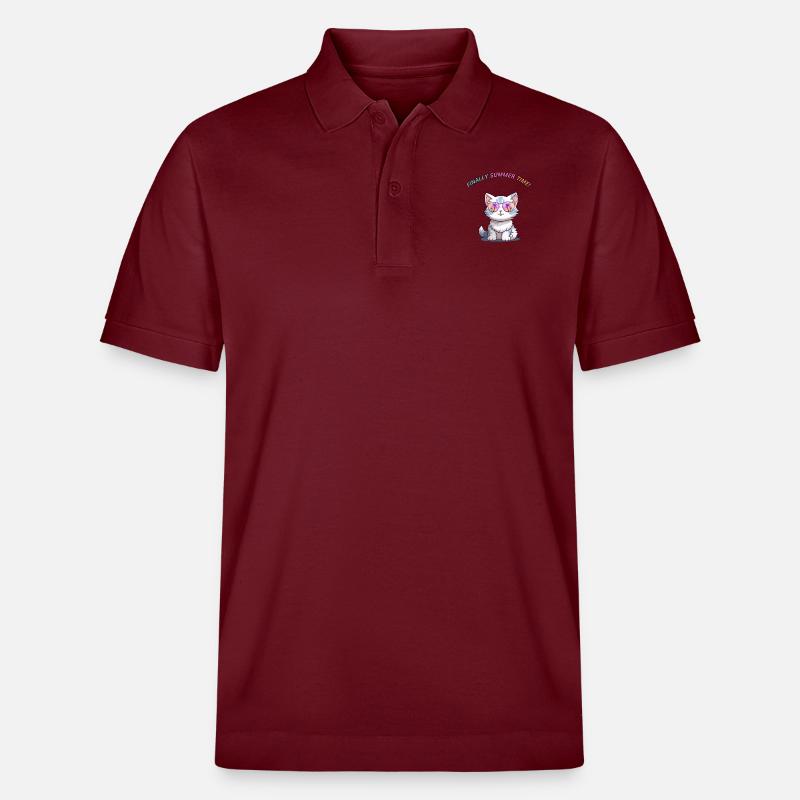 Endlich Sommer Zeit! - Stanley/Stella Unisex Bio-Poloshirt PREPSTER - Burgunderrot