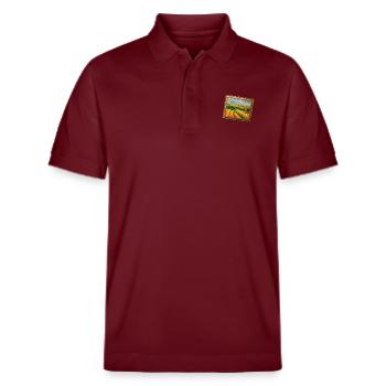 Goldene Felder - Stanley/Stella Unisex Bio-Poloshirt PREPSTER - Burgunderrot - Vorne - Roxy (174cm) & Andy (188cm)