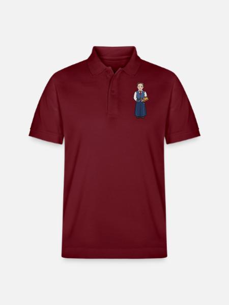 Hilma af Klint - Stanley/Stella Unisex Organic Polo Shirt PREPSTER - burgundy