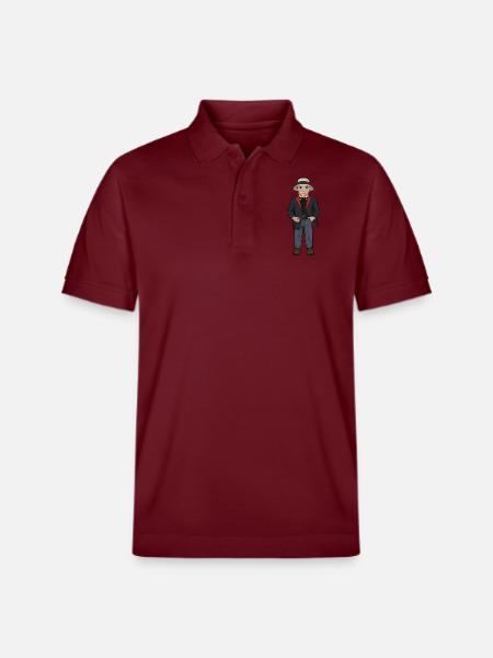 Carl Larsson - Stanley/Stella Unisex Organic Polo Shirt PREPSTER - burgundy