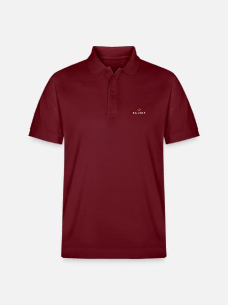 Flower Original Family Logo - Stanley/Stella Unisex Organic Polo Shirt PREPSTER - burgundy