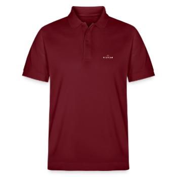 Pfeffer Original Familienlogo - Stanley/Stella Unisex Bio-Poloshirt PREPSTER - Burgunderrot - Vorne - Roxy (174cm) & Andy (188cm)