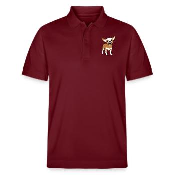 Chihuahua Kleiner Hund Böse Knirschen Nervig Wut - Stanley/Stella Unisex Bio-Poloshirt PREPSTER - Burgunderrot - Vorne - Roxy (174cm) & Andy (188cm)