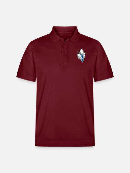 Berglandschaft - Stanley/Stella Unisex Bio-Poloshirt PREPSTER - Burgunderrot