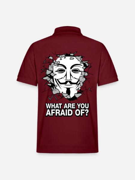 What are you afraid of? - Stanley/Stella Unisex Organic Polo Shirt PREPSTER - burgundy