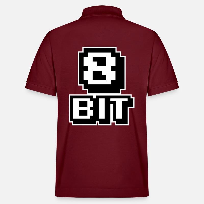 8-Bit-Computer - Stanley/Stella Unisex Bio-Poloshirt PREPSTER - Burgunderrot