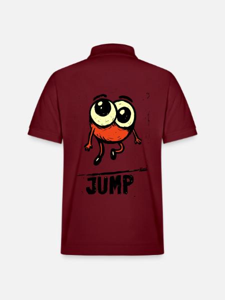 Spring Monster Energy on Two Legs - Stanley/Stella Unisex Organic Polo Shirt PREPSTER - burgundy