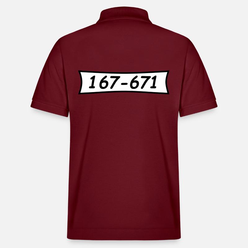 Panzerknacker Nummer 167 671 - Stanley/Stella Unisex Bio-Poloshirt PREPSTER - Burgunderrot