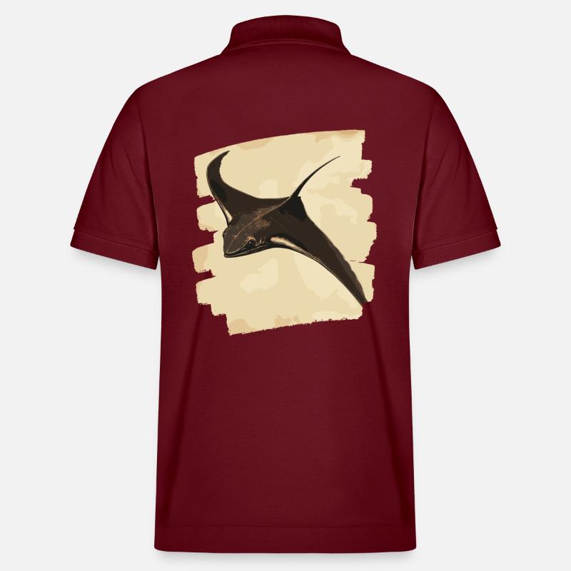 Manta Rochen Retro - Stanley/Stella Unisex Bio-Poloshirt PREPSTER - Burgunderrot