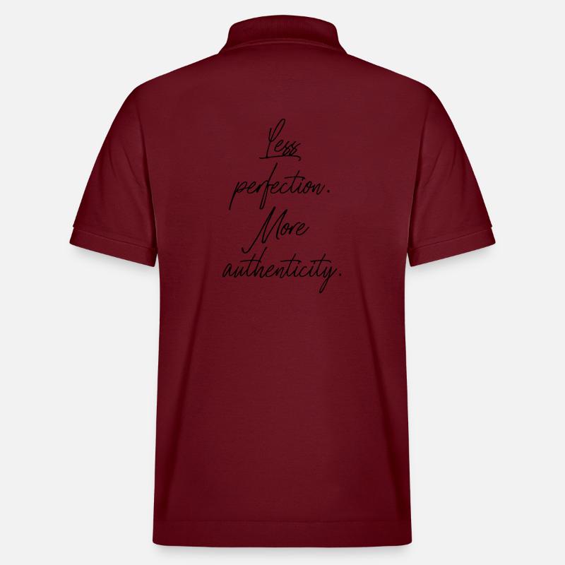 Less Perfection, More Authenticity - Stanley/Stella Unisex Bio-Poloshirt PREPSTER - Burgunderrot