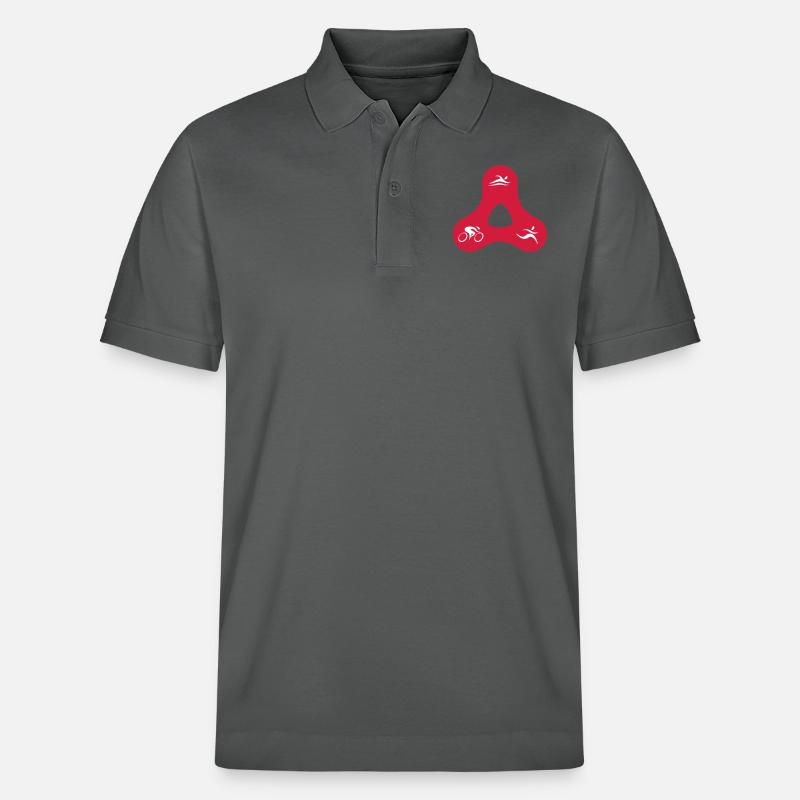 TRI triangle - Polo PREPSTER bio Stanley/Stella Unisexe - charbon