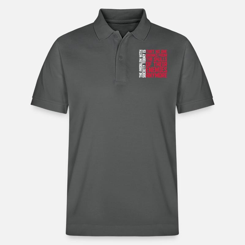 boissons de crânes ennemis - Polo PREPSTER bio Stanley/Stella Unisexe - charbon