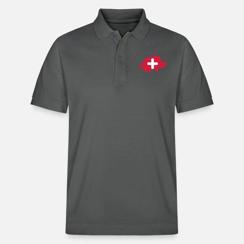 swiss_rq2 - Stanley/Stella Unisex Bio-Poloshirt PREPSTER - Anthrazit