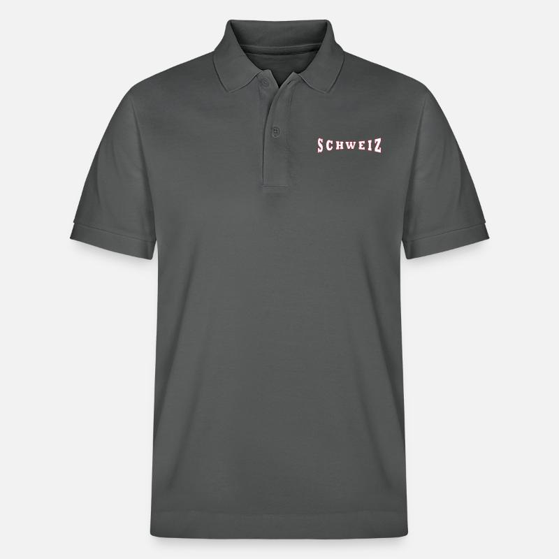Schweiz - Stanley/Stella Unisex Bio-Poloshirt PREPSTER - Anthrazit
