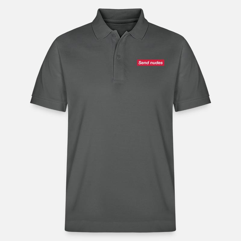 SEND NUDES - Stanley/Stella Unisex Bio-Poloshirt PREPSTER - Anthrazit