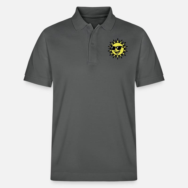 Sonne Sommer Lustig - Stanley/Stella Unisex Bio-Poloshirt PREPSTER - Anthrazit