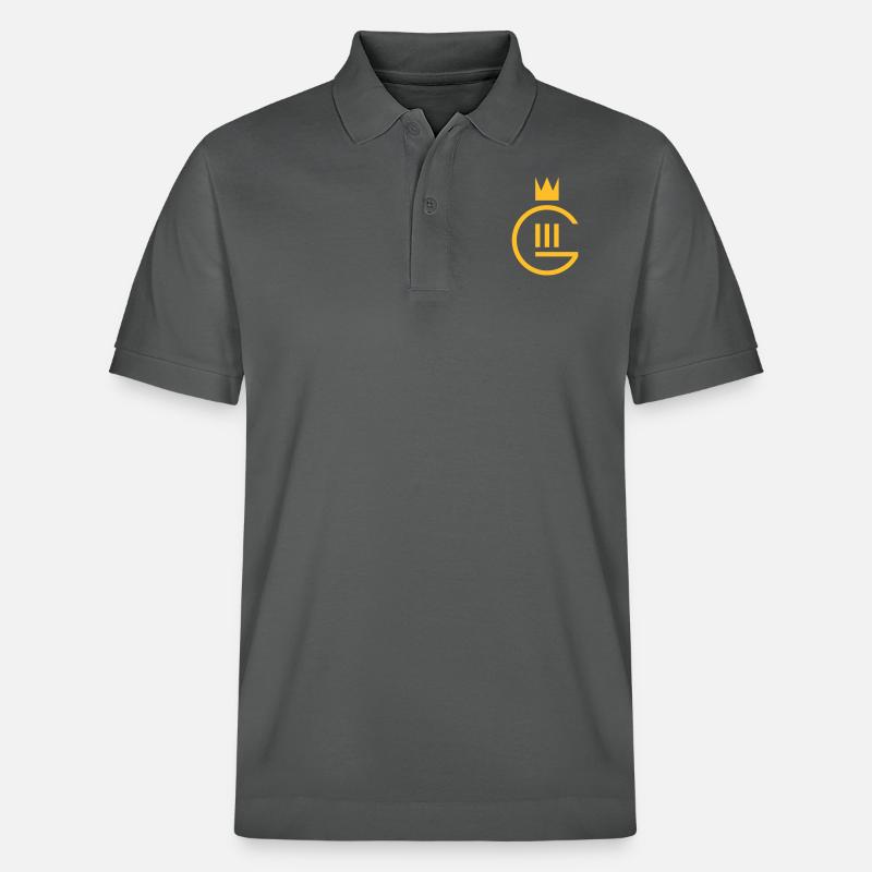 Monogramm Gustaf III. - Stanley/Stella Unisex Bio-Poloshirt PREPSTER - Anthrazit