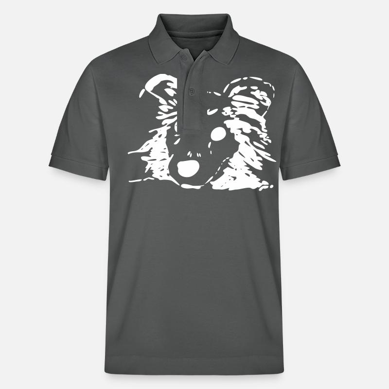 Hund, Liebhaber, Geschenk, Geschenkidee - Stanley/Stella Unisex Bio-Poloshirt PREPSTER - Anthrazit