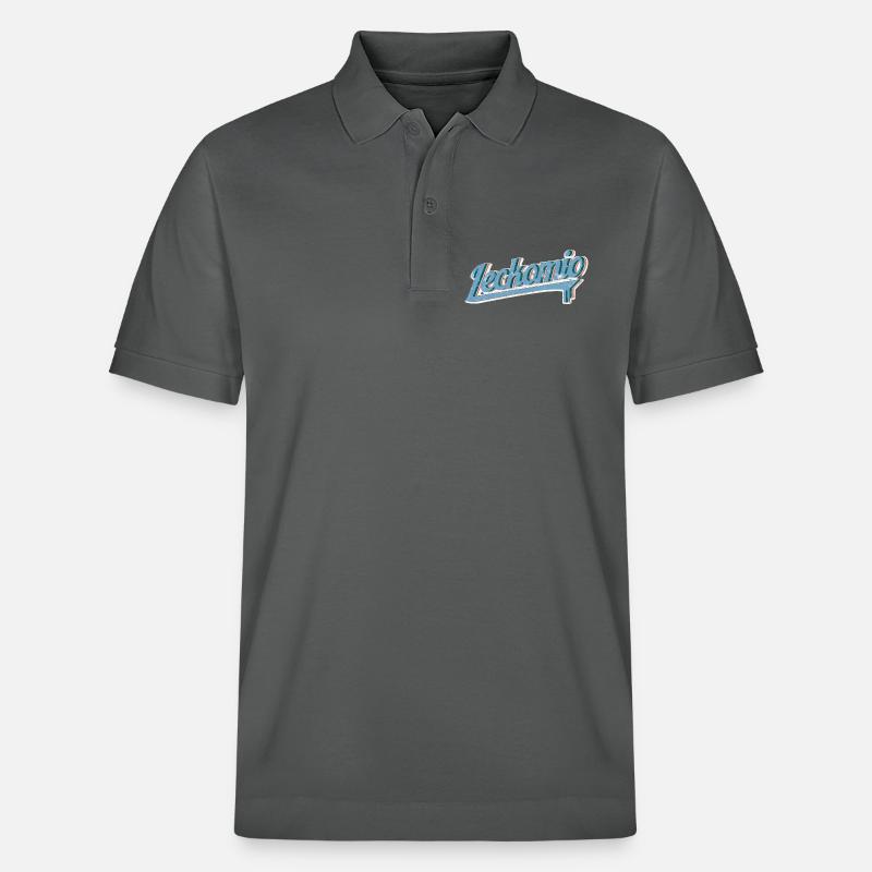 Leckomio - Lustiger Spruch - Eiscreme - Frech - Stanley/Stella Unisex Bio-Poloshirt PREPSTER - Anthrazit