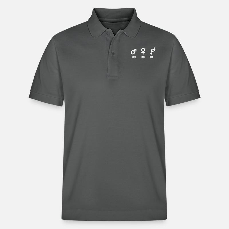 Nerd - Stanley/Stella Unisex Bio-Poloshirt PREPSTER - Anthrazit
