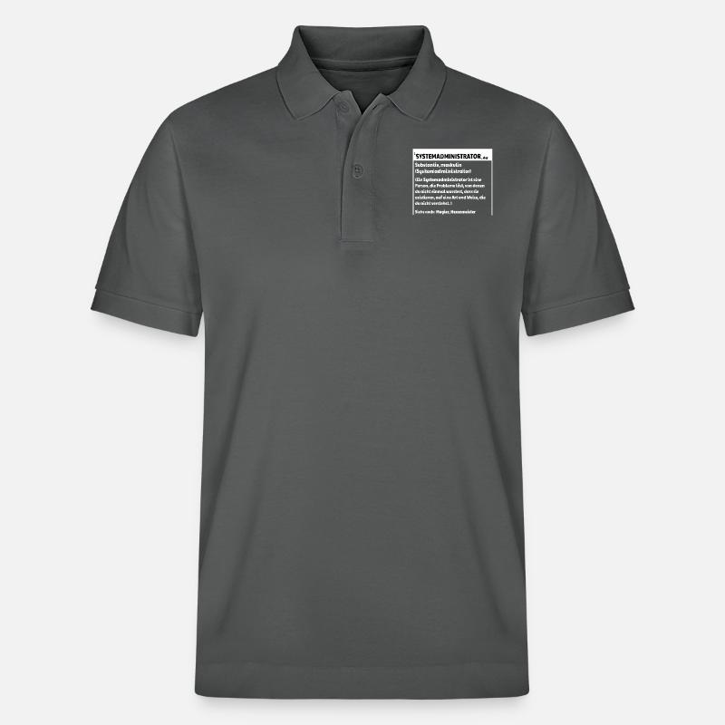 Systemadmin Definition - Stanley/Stella Unisex Bio-Poloshirt PREPSTER - Anthrazit