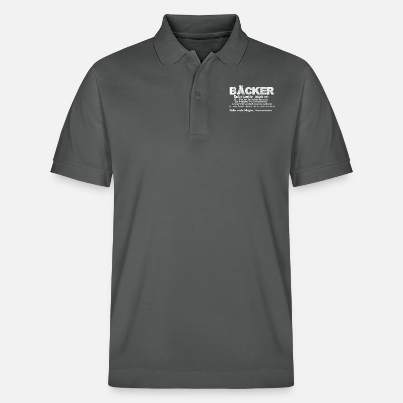 Bäcker - Stanley/Stella Unisex Bio-Poloshirt PREPSTER - Anthrazit