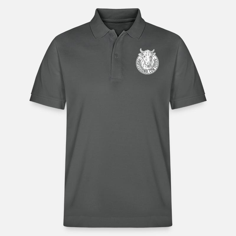 Professional cow feeder - Stanley/Stella Unisex Bio-Poloshirt PREPSTER - Anthrazit