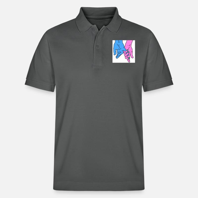 hands rosa - Stanley/Stella Unisex Bio-Poloshirt PREPSTER - Anthrazit