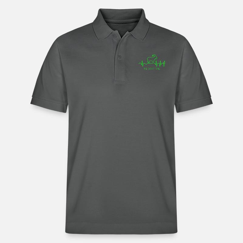 Ziege EKG - Stanley/Stella Unisex Bio-Poloshirt PREPSTER - Anthrazit