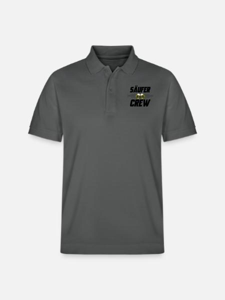 Säufer Crew Bier - Stanley/Stella Unisex Bio-Poloshirt PREPSTER - Anthrazit