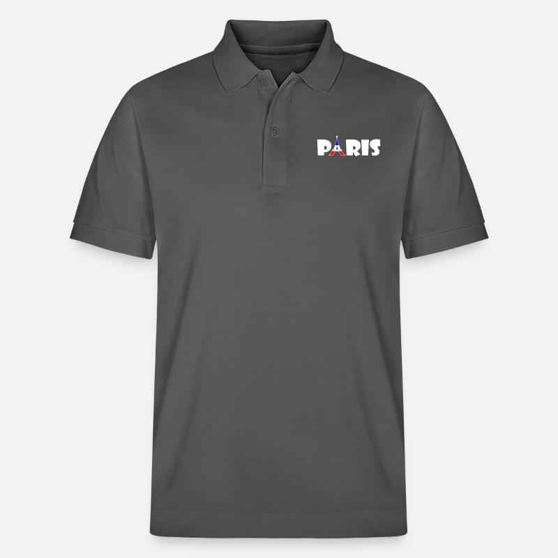 Paris - Stanley/Stella Unisex Bio-Poloshirt PREPSTER - Anthrazit