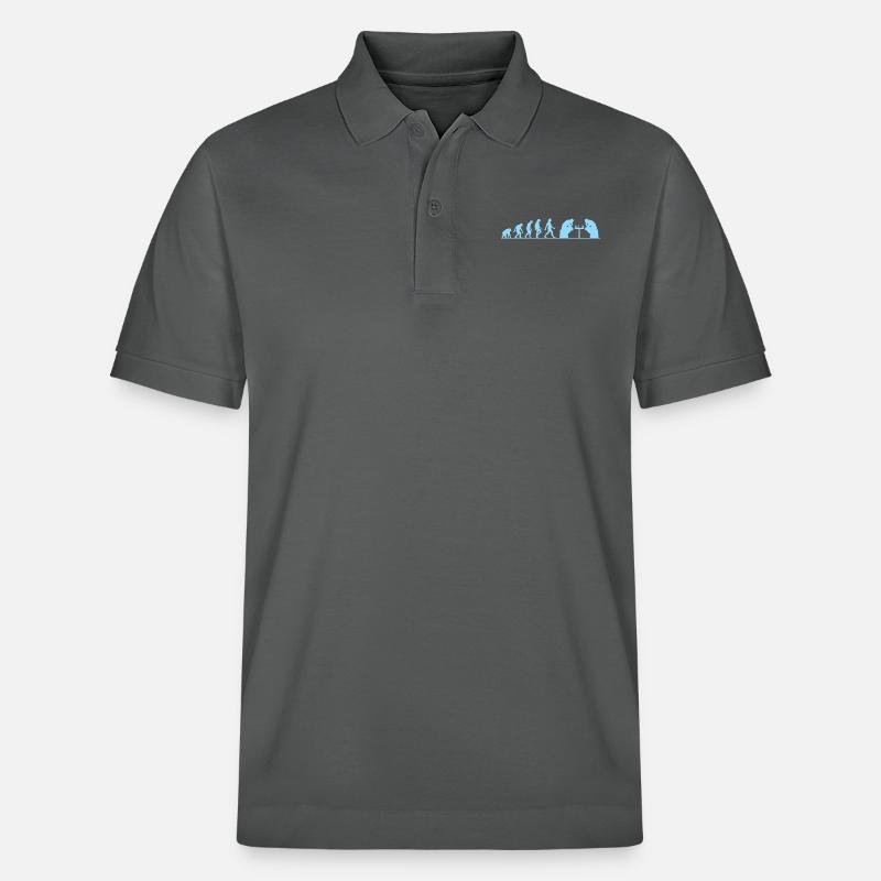 Evolution failure - Stanley/Stella Unisex Organic Polo Shirt PREPSTER - anthracite