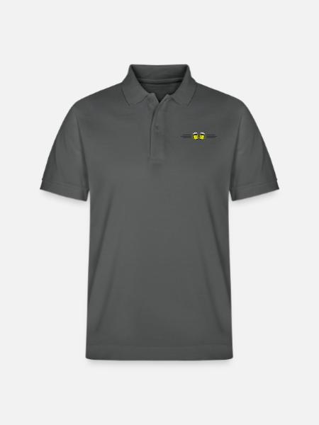 Beer Line Icon - Stanley/Stella Unisex Organic Polo Shirt PREPSTER - anthracite